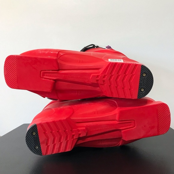 NWT Salomon Course T Snow Ski Boots Flex 41 8 Mens 8 Womens 9 Red 13.5" - Picture 14 of 16